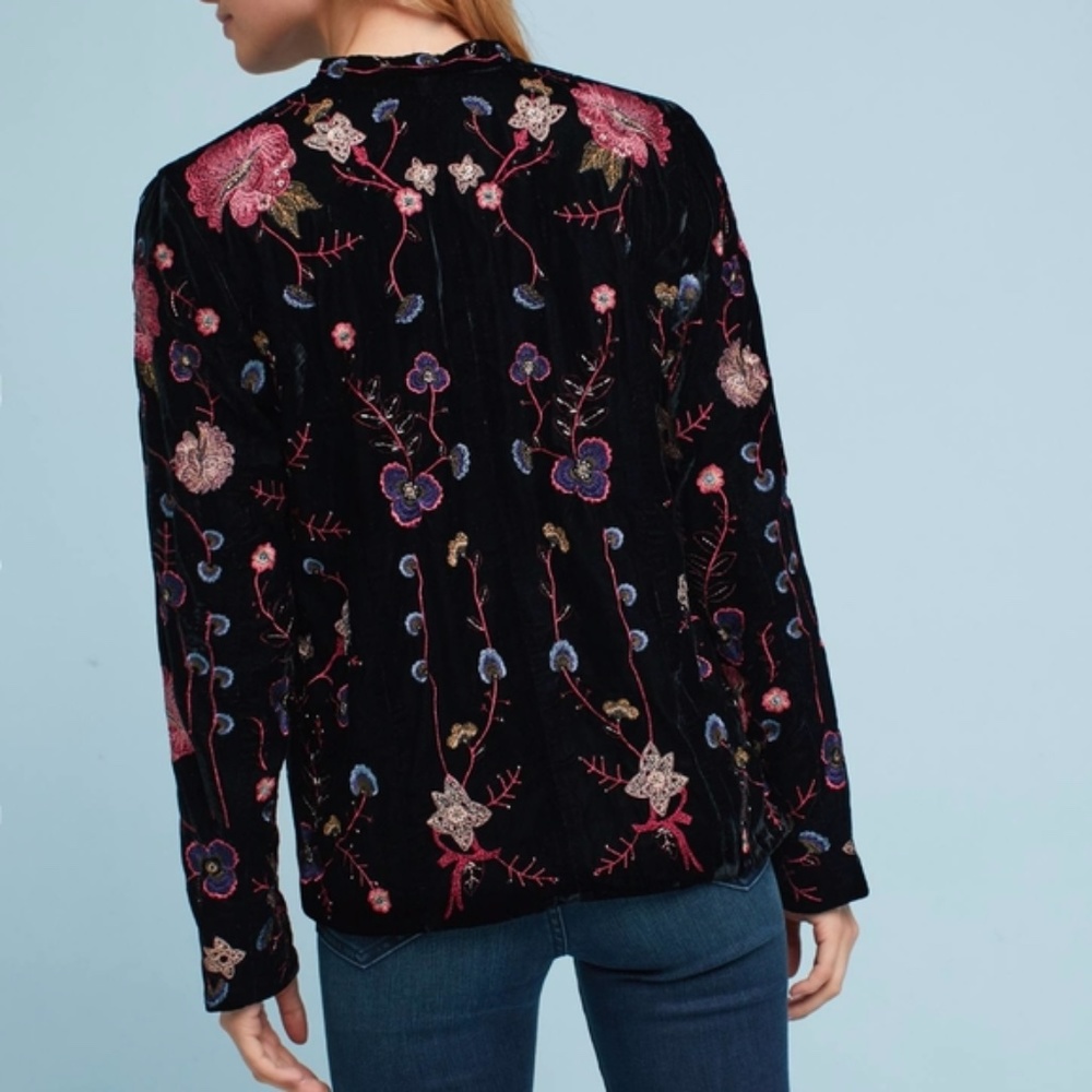 NWT- ETT:TWA BY ANTHROPOLOGIE EMBROIDERED JACKET